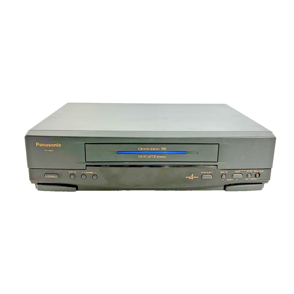 Panasonic PV-V4520 VCR 4 Head Hi-Fi Stereo Omnivision Tested